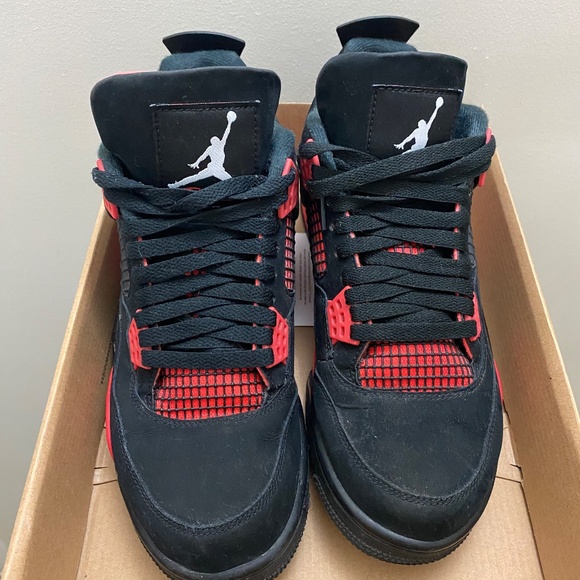 Men’s Air Jordan 4 Retro GS \'Red Thunder\' size 8.5 main image 6
